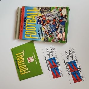 Original Nintendo NES Play Action Football Box and booklet with 2 play c…
